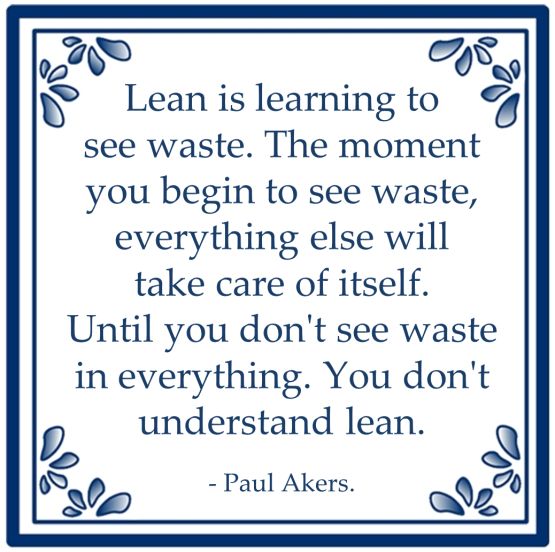 lean learning see waste paul aker